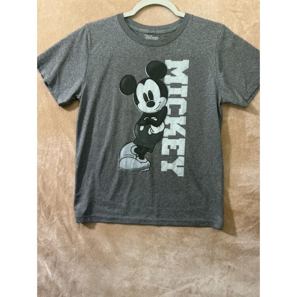 Disneyland Disney Mickey Mouse Grey Graphic T-shirt Tee Kids‎ Small